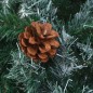 vidaXL Weihnachtsbaum Gefrostet mit Beleuchtung & Zapfen 210 cm vidaXL Weihnachtsbaum Gefrostet mit Beleuchtung & Zapfen 210 cm