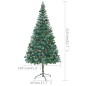 vidaXL Weihnachtsbaum Gefrostet mit Beleuchtung & Zapfen 210 cm vidaXL Weihnachtsbaum Gefrostet mit Beleuchtung & Zapfen 210 cm