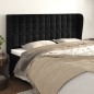 vidaXL Kopfteil mit Ohren Schwarz 163x23x118/128 cm Samt vidaXL Kopfteil mit Ohren Schwarz 163x23x118/128 cm Samt
