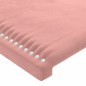 vidaXL Kopfteil mit Ohren Rosa 183x16x78/88 cm Samt vidaXL Kopfteil mit Ohren Rosa 183x16x78/88 cm Samt