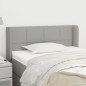 vidaXL Kopfteil mit Ohren Hellgrau 83x16x78/88 cm Stoff vidaXL Kopfteil mit Ohren Hellgrau 83x16x78/88 cm Stoff