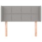 vidaXL Kopfteil mit Ohren Hellgrau 83x16x78/88 cm Stoff vidaXL Kopfteil mit Ohren Hellgrau 83x16x78/88 cm Stoff