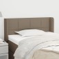 vidaXL Kopfteil mit Ohren Taupe 93x16x78/88 cm Stoff vidaXL Kopfteil mit Ohren Taupe 93x16x78/88 cm Stoff