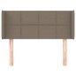 vidaXL Kopfteil mit Ohren Taupe 93x16x78/88 cm Stoff vidaXL Kopfteil mit Ohren Taupe 93x16x78/88 cm Stoff