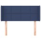 vidaXL Kopfteil mit Ohren Blau 93x16x78/88 cm Stoff vidaXL Kopfteil mit Ohren Blau 93x16x78/88 cm Stoff