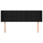 vidaXL Kopfteil mit Ohren Schwarz 147x16x78/88 cm Stoff vidaXL Kopfteil mit Ohren Schwarz 147x16x78/88 cm Stoff