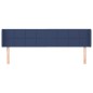 vidaXL Kopfteil mit Ohren Blau 163x16x78/88 cm Stoff vidaXL Kopfteil mit Ohren Blau 163x16x78/88 cm Stoff