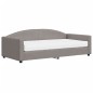 Tagesbett mit Matratze Taupe 100x200 cm Stoff Tagesbett mit Matratze Taupe 100x200 cm Stoff