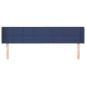 vidaXL Kopfteil mit Ohren Blau 203x16x78/88 cm Stoff vidaXL Kopfteil mit Ohren Blau 203x16x78/88 cm Stoff