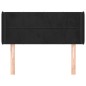 vidaXL Kopfteil mit Ohren Schwarz 93x16x78/88 cm Samt vidaXL Kopfteil mit Ohren Schwarz 93x16x78/88 cm Samt