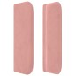 vidaXL Kopfteil mit Ohren Rosa 183x16x78/88 cm Samt vidaXL Kopfteil mit Ohren Rosa 183x16x78/88 cm Samt
