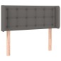 vidaXL Kopfteil mit Ohren Grau 93x16x78/88 cm Kunstleder vidaXL Kopfteil mit Ohren Grau 93x16x78/88 cm Kunstleder