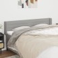 vidaXL Kopfteil mit Ohren Hellgrau 183x16x78/88 cm Stoff vidaXL Kopfteil mit Ohren Hellgrau 183x16x78/88 cm Stoff