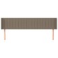 vidaXL Kopfteil mit Ohren Taupe 163x16x78/88 cm Stoff vidaXL Kopfteil mit Ohren Taupe 163x16x78/88 cm Stoff