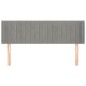 vidaXL Kopfteil mit Ohren Hellgrau 147x16x78/88 cm Samt vidaXL Kopfteil mit Ohren Hellgrau 147x16x78/88 cm Samt