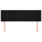 vidaXL Kopfteil mit Ohren Schwarz 147x16x78/88 cm Samt