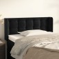 vidaXL Kopfteil mit Ohren Schwarz 83x16x78/88 cm Samt vidaXL Kopfteil mit Ohren Schwarz 83x16x78/88 cm Samt