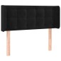 vidaXL Kopfteil mit Ohren Schwarz 83x16x78/88 cm Samt vidaXL Kopfteil mit Ohren Schwarz 83x16x78/88 cm Samt