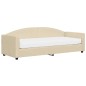 Tagesbett mit Matratze Creme 80x200 cm Stoff Tagesbett mit Matratze Creme 80x200 cm Stoff