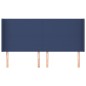 vidaXL Kopfteil mit Ohren Blau 163x16x118/128 cm Stoff vidaXL Kopfteil mit Ohren Blau 163x16x118/128 cm Stoff