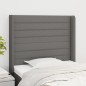 vidaXL Kopfteil mit Ohren Dunkelgrau 83x16x118/128 cm Stoff vidaXL Kopfteil mit Ohren Dunkelgrau 83x16x118/128 cm Stoff