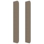 vidaXL Kopfteil mit Ohren Taupe 93x16x118/128 cm Stoff vidaXL Kopfteil mit Ohren Taupe 93x16x118/128 cm Stoff