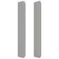 vidaXL Kopfteil mit Ohren Hellgrau 147x16x118/128 cm Stoff vidaXL Kopfteil mit Ohren Hellgrau 147x16x118/128 cm Stoff