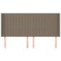 vidaXL Kopfteil mit Ohren Taupe 163x16x118/128 cm Stoff vidaXL Kopfteil mit Ohren Taupe 163x16x118/128 cm Stoff