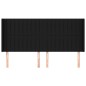 vidaXL Kopfteil mit Ohren Schwarz 203x16x118/128 cm Stoff vidaXL Kopfteil mit Ohren Schwarz 203x16x118/128 cm Stoff