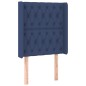 vidaXL Kopfteil mit Ohren Blau 83x16x118/128 cm Stoff vidaXL Kopfteil mit Ohren Blau 83x16x118/128 cm Stoff
