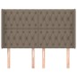 vidaXL Kopfteil mit Ohren Taupe 147x16x118/128 cm Stoff vidaXL Kopfteil mit Ohren Taupe 147x16x118/128 cm Stoff