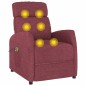 vidaXL Massagesessel mit Aufstehhilfe Weinrot Stoff vidaXL Massagesessel mit Aufstehhilfe Weinrot Stoff