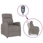 vidaXL Massagesessel mit Aufstehhilfe Taupe Stoff vidaXL Massagesessel mit Aufstehhilfe Taupe Stoff