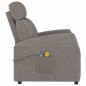 vidaXL Massagesessel mit Aufstehhilfe Taupe Stoff vidaXL Massagesessel mit Aufstehhilfe Taupe Stoff