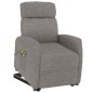 vidaXL Massagesessel mit Aufstehhilfe Taupe Stoff vidaXL Massagesessel mit Aufstehhilfe Taupe Stoff