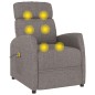 vidaXL Massagesessel mit Aufstehhilfe Taupe Stoff vidaXL Massagesessel mit Aufstehhilfe Taupe Stoff