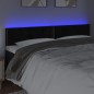 vidaXL LED Kopfteil Schwarz 200x5x78/88 cm Samt vidaXL LED Kopfteil Schwarz 200x5x78/88 cm Samt