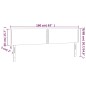 vidaXL LED Kopfteil Schwarz 160x5x78/88 cm Kunstleder vidaXL LED Kopfteil Schwarz 160x5x78/88 cm Kunstleder