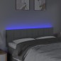 vidaXL LED Kopfteil Hellgrau 144x5x78/88 cm Stoff vidaXL LED Kopfteil Hellgrau 144x5x78/88 cm Stoff