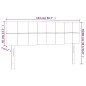 vidaXL LED Kopfteil Hellgrau 144x5x78/88 cm Stoff vidaXL LED Kopfteil Hellgrau 144x5x78/88 cm Stoff