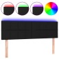 vidaXL LED Kopfteil Schwarz 144x5x78/88 cm Stoff vidaXL LED Kopfteil Schwarz 144x5x78/88 cm Stoff