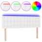 vidaXL LED Kopfteil Weiß 144x5x78/88 cm Kunstleder vidaXL LED Kopfteil Weiß 144x5x78/88 cm Kunstleder