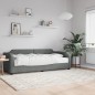 vidaXL Tagesbett mit Matratze Dunkelgrau 100x200 cm Stoff vidaXL Tagesbett mit Matratze Dunkelgrau 100x200 cm Stoff