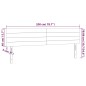vidaXL LED Kopfteil Hellgrau 200x5x78/88 cm Stoff vidaXL LED Kopfteil Hellgrau 200x5x78/88 cm Stoff