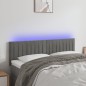 vidaXL LED Kopfteil Hellgrau 144x5x78/88 cm Samt vidaXL LED Kopfteil Hellgrau 144x5x78/88 cm Samt