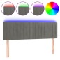 vidaXL LED Kopfteil Hellgrau 144x5x78/88 cm Samt vidaXL LED Kopfteil Hellgrau 144x5x78/88 cm Samt