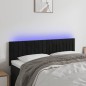 vidaXL LED Kopfteil Schwarz 144x5x78/88 cm Samt vidaXL LED Kopfteil Schwarz 144x5x78/88 cm Samt