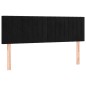 vidaXL LED Kopfteil Schwarz 144x5x78/88 cm Samt vidaXL LED Kopfteil Schwarz 144x5x78/88 cm Samt