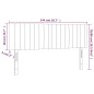 vidaXL LED Kopfteil Schwarz 144x5x78/88 cm Samt vidaXL LED Kopfteil Schwarz 144x5x78/88 cm Samt