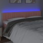 vidaXL LED Kopfteil Rosa 200x5x78/88 cm Samt vidaXL LED Kopfteil Rosa 200x5x78/88 cm Samt